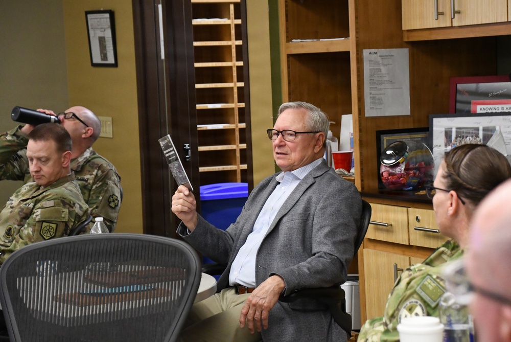 Former NGB chief speaks to KM students