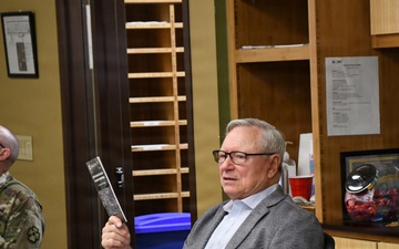 Former NGB chief speaks to KM students