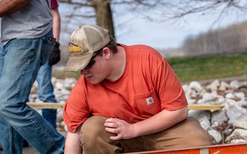 Students build more than a fence at Patoka Lake