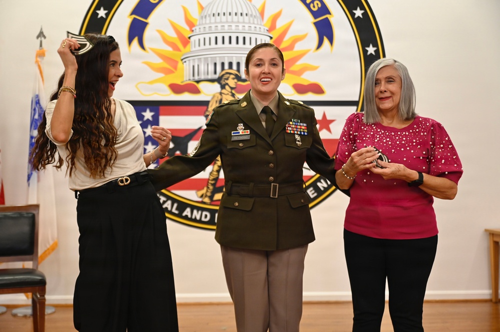 U.S. Army Master Sgt. Rocio J. Reynoso Portal promotion