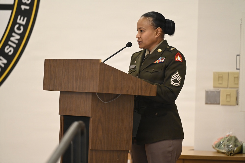 U.S. Army Master Sgt. Rocio J. Reynoso Portal promotion