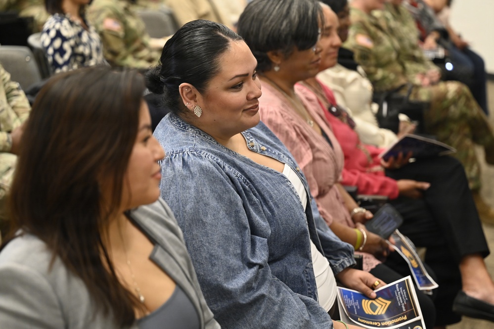 U.S. Army Master Sgt. Rocio J. Reynoso Portal promotion