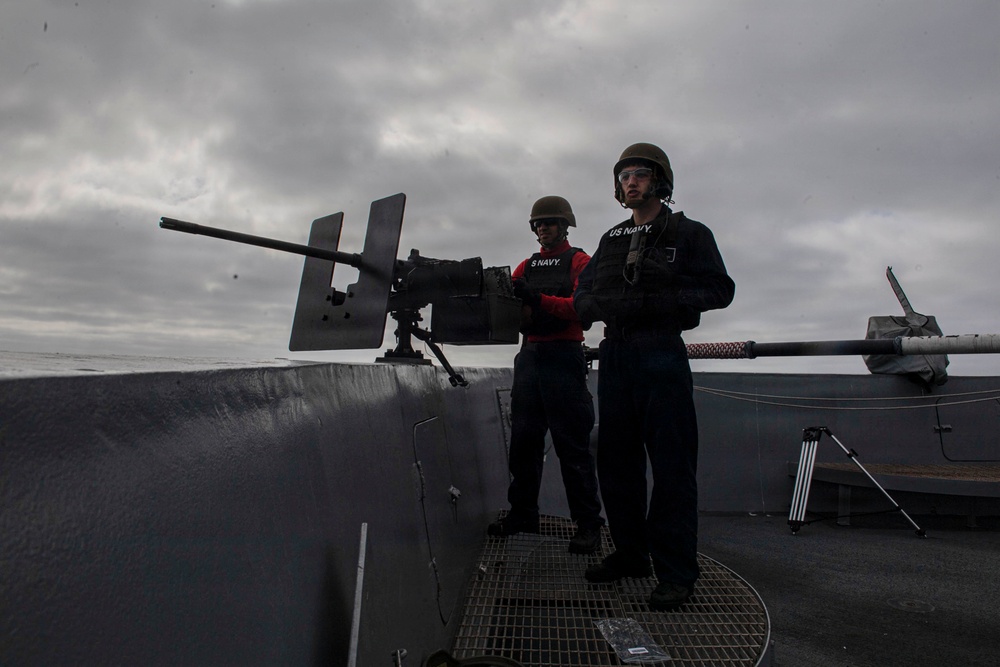 USS John P. Murtha conducts live-fire gunnery exercise