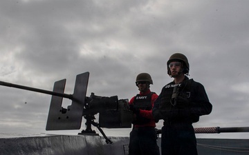 USS John P. Murtha conducts live-fire gunnery exercise