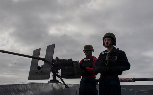 USS John P. Murtha conducts live-fire gunnery exercise