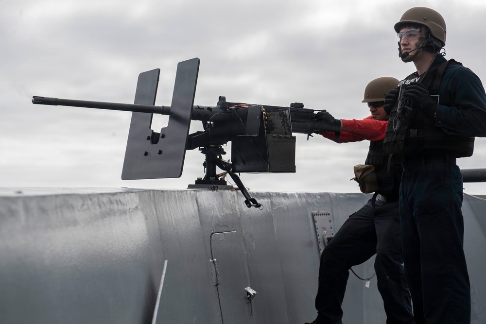 USS John P. Murtha conducts live-fire gunnery exercise