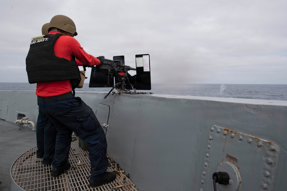 USS John P. Murtha conducts live-fire gunnery exercise