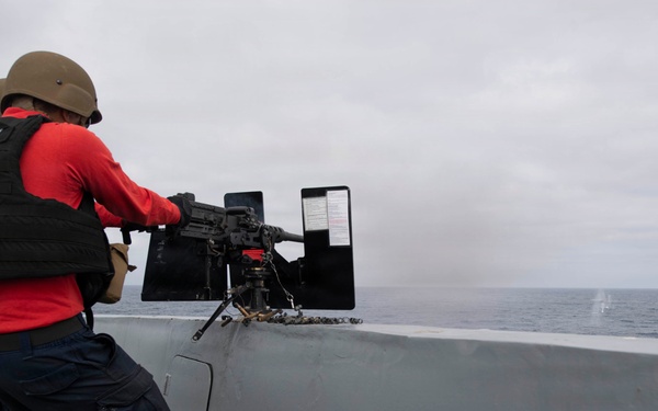 USS John P. Murtha conducts live-fire gunnery exercise