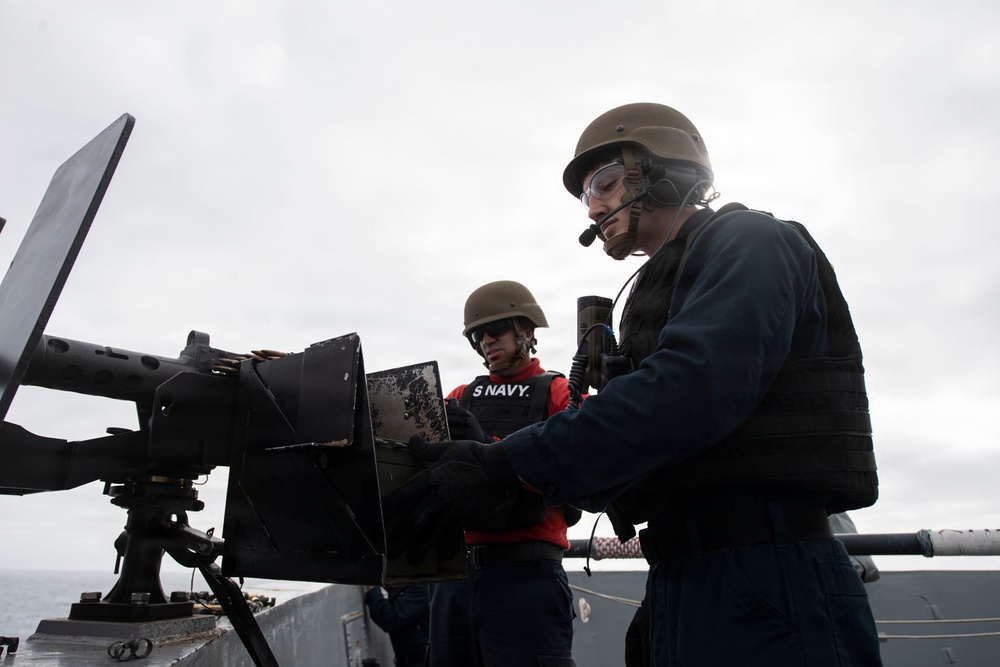 USS John P. Murtha conducts live-fire gunnery exercise