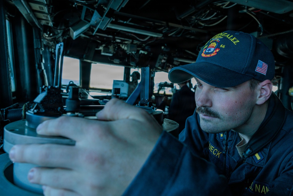 Routine Operations aboard USS Gonzalez (DDG 66)
