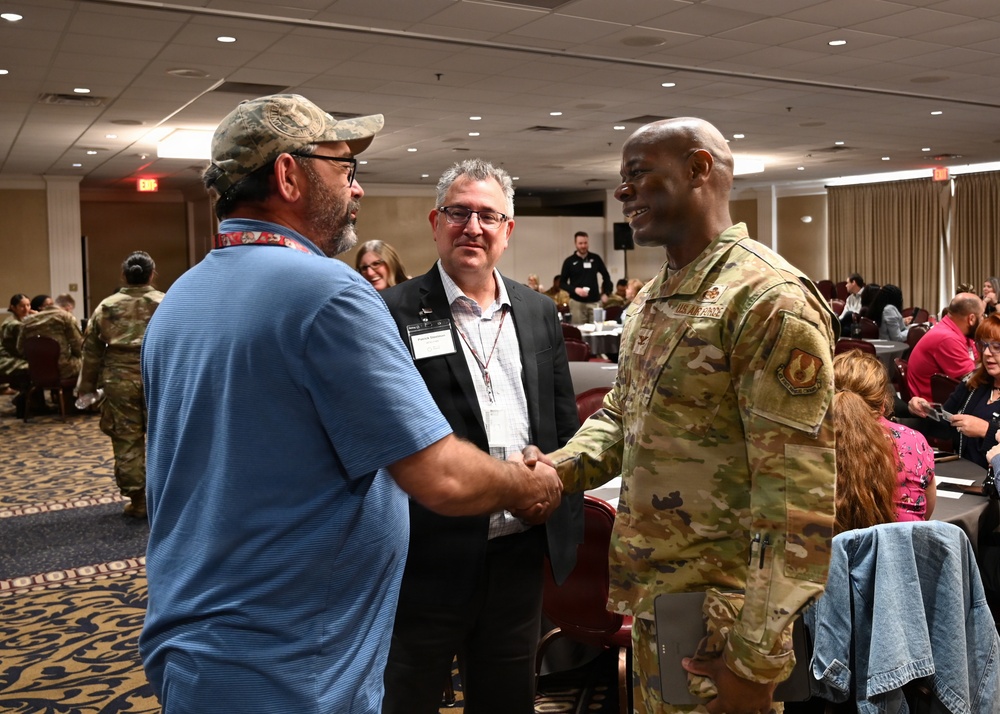Civilian and uniformed Airmen attend annual SDFM Sequoyah Chapter Financial Management Professional Development Training Workshop at Tinker Air Force Base, Okla., April 7, 2026.