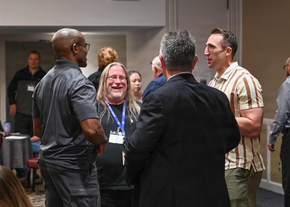 Civilian and uniformed Airmen attend annual SDFM Sequoyah Chapter Financial Management Professional Development Training Workshop at Tinker Air Force Base, Okla.,