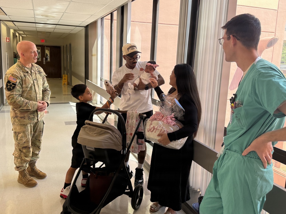 Tripler Army Medical Center marks special occasion for 8th Theater Sustainment Command with milestone baby