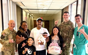Tripler Army Medical Center marks special occasion for 8th Theater Sustainment Command with milestone baby