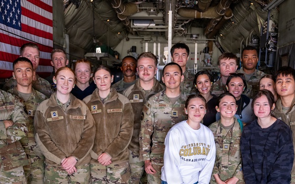 302d Airlift Wing provides exposure flight to UCCS AF ROTC cadets