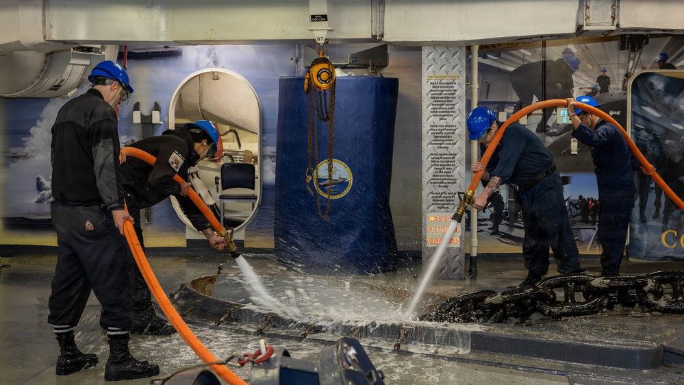 USS Gerald R. Ford (CVN 78) Departs Split, Croatia
