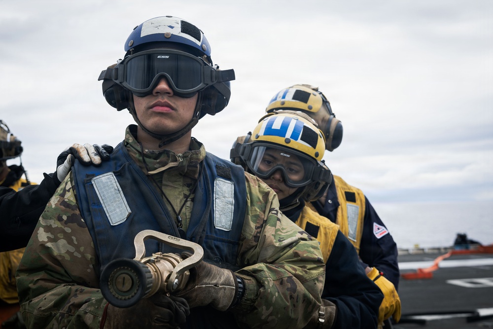 USS Gerald R. Ford (CVN 78) Firefighting Drill