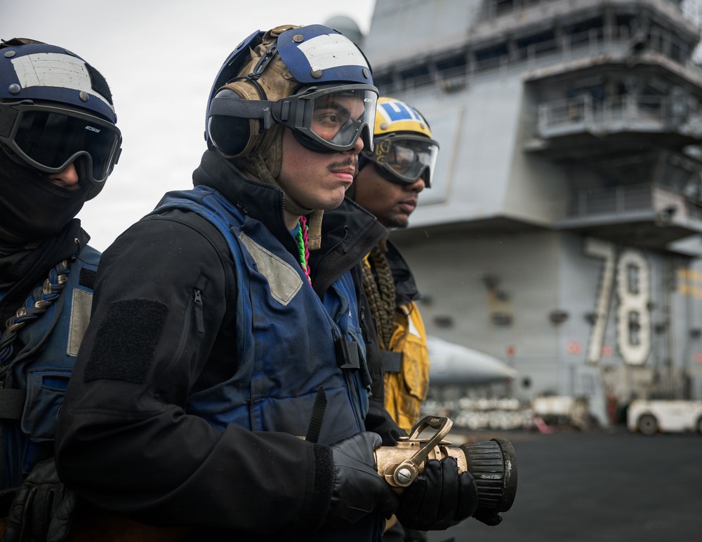 USS Gerald R. Ford (CVN 78) Firefighting Drill