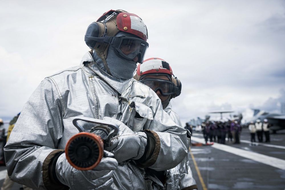 USS Gerald R. Ford (CVN 78) Firefighting Drill