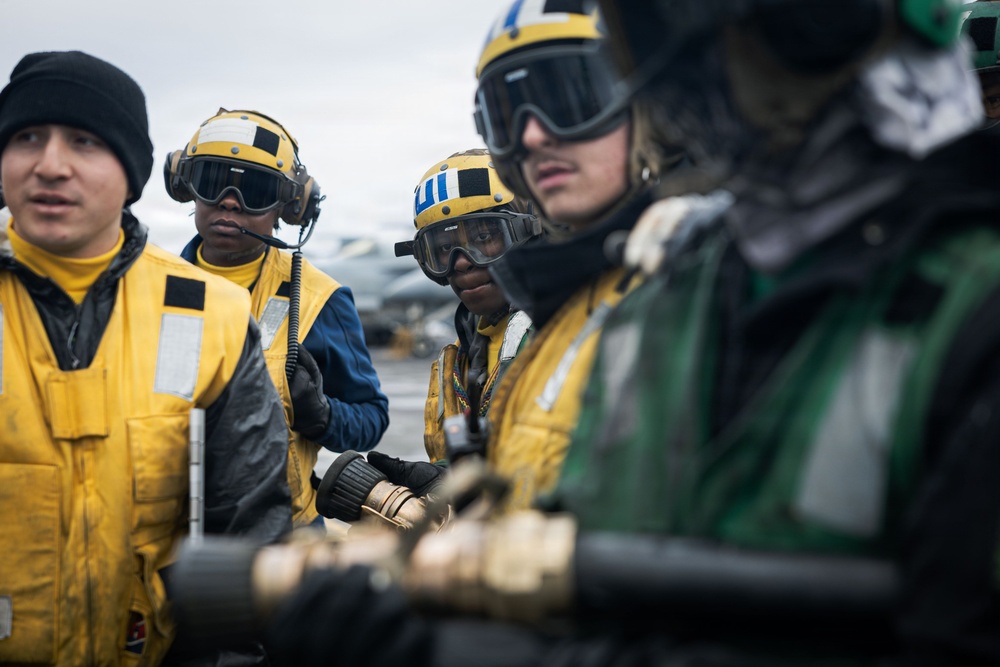 USS Gerald R. Ford (CVN 78) Firefighting Drill