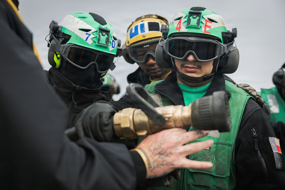 USS Gerald R. Ford (CVN 78) Firefighting Drill
