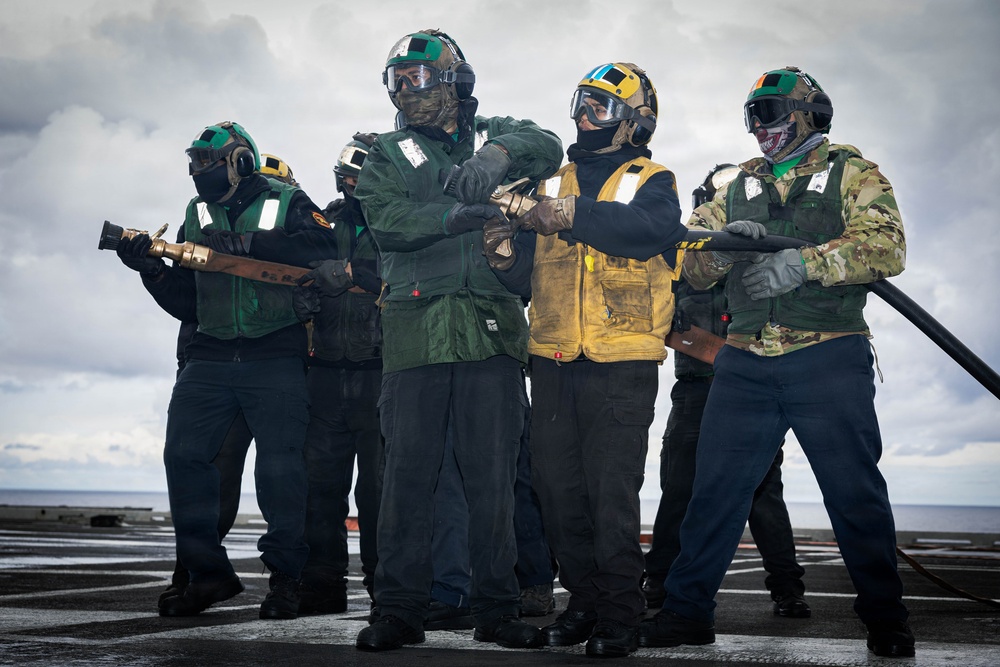 USS Gerald R. Ford (CVN 78) Firefighting Drill