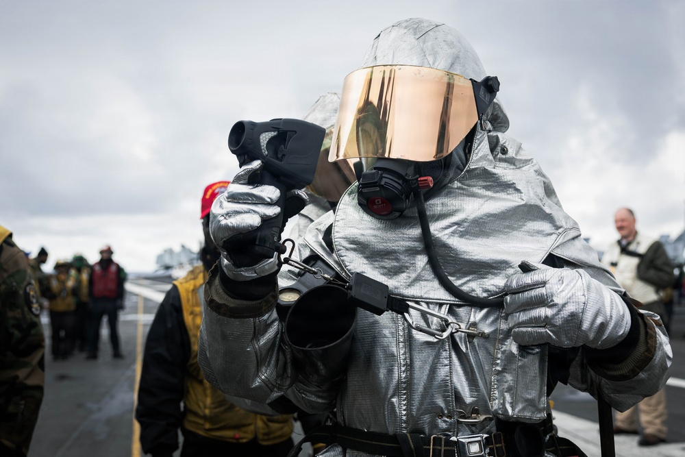 USS Gerald R. Ford (CVN 78) Firefighting Drill