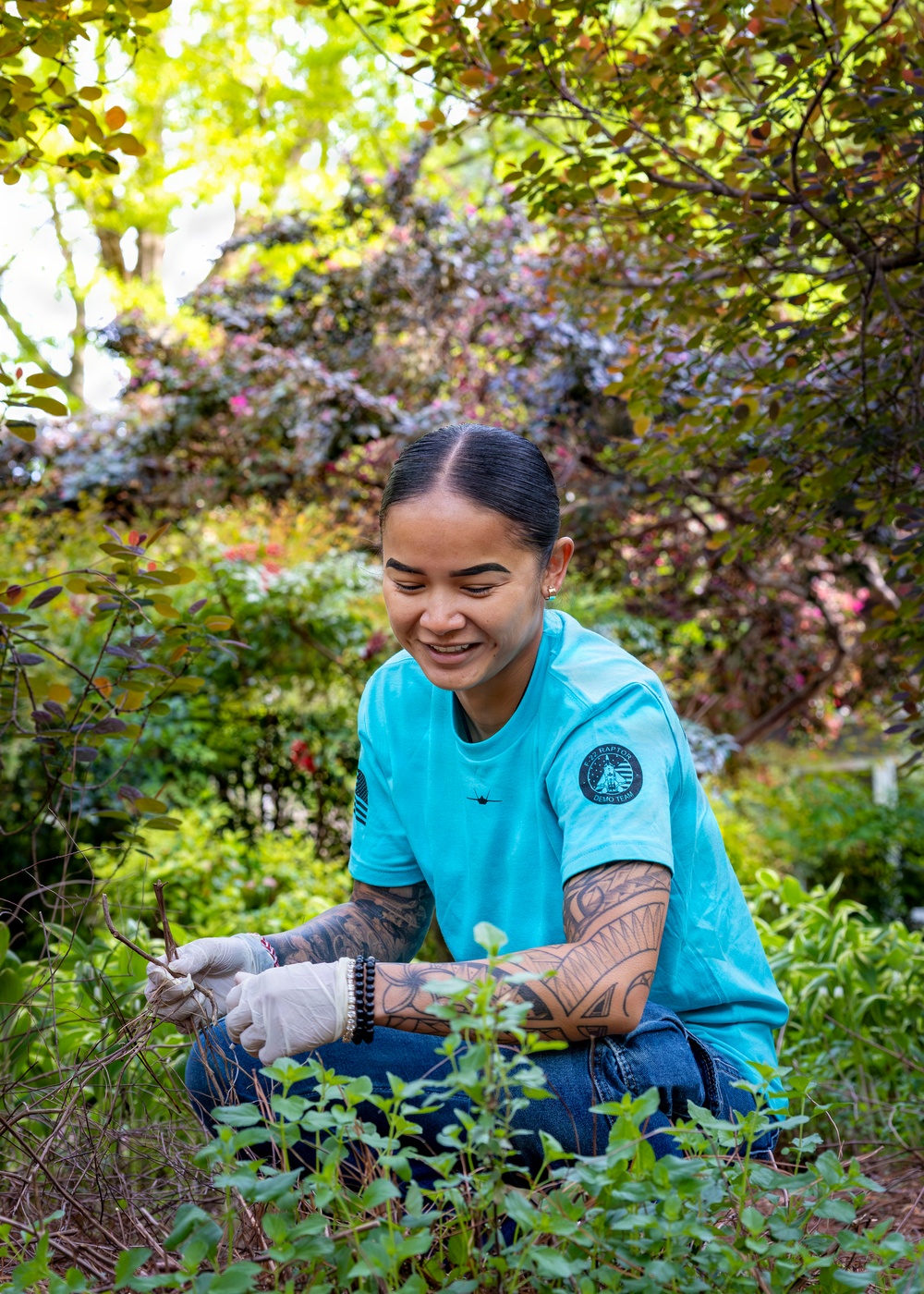 Serving the Community, Caring for the Earth: F-22 Demo Team Volunteers at Sandy Bottom Nature Park
