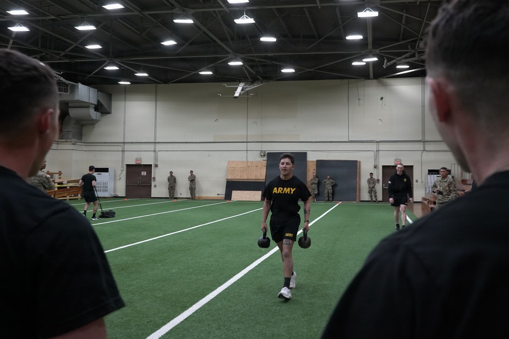 Military police race for position in competition