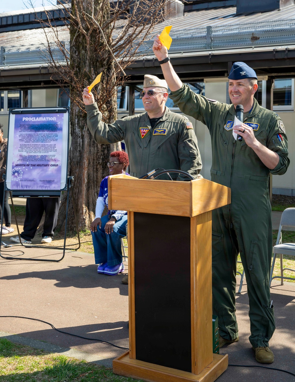 Misawa Air Base leadership signs proclamation for Month of the Military Child