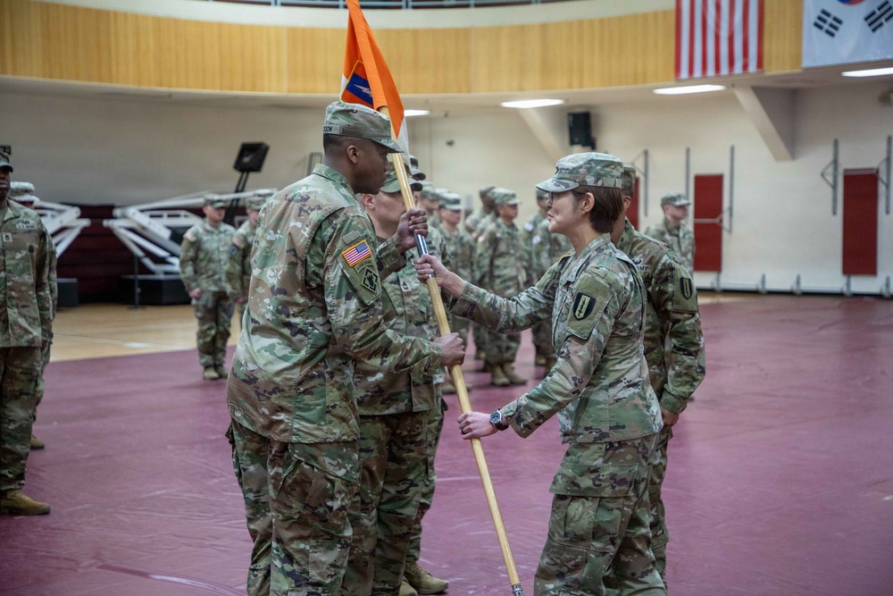 HHC, 1st Signal Brigade holds Change of Responsibility Ceremony.