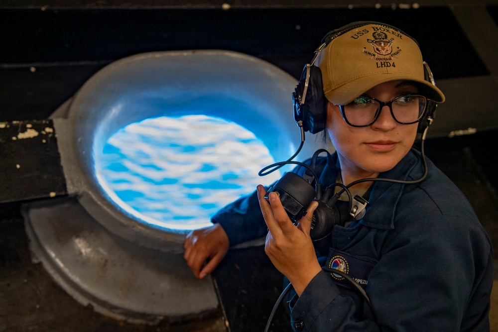Boxer Conducts Sea and Anchor
