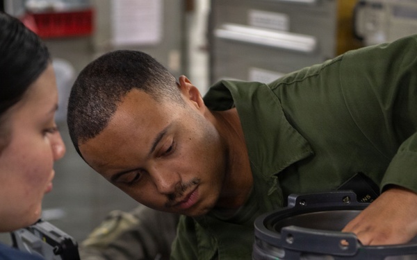 11th MEU Marines conduct maintenance aboard USS Boxer