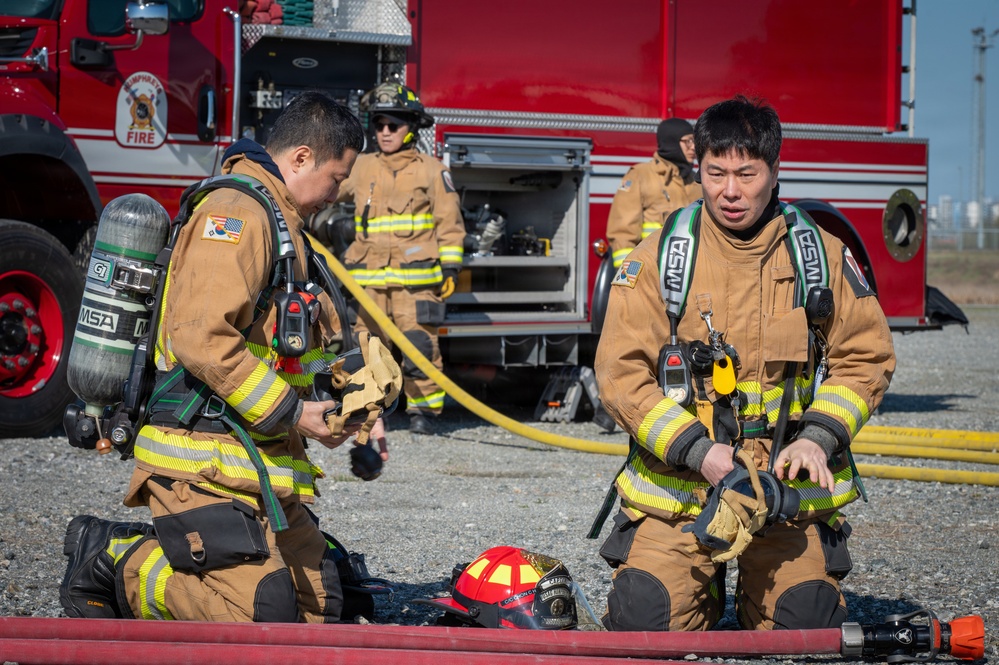 U.S. Army Garrison Humphreys Conducts Joint Aircraft Fire Training