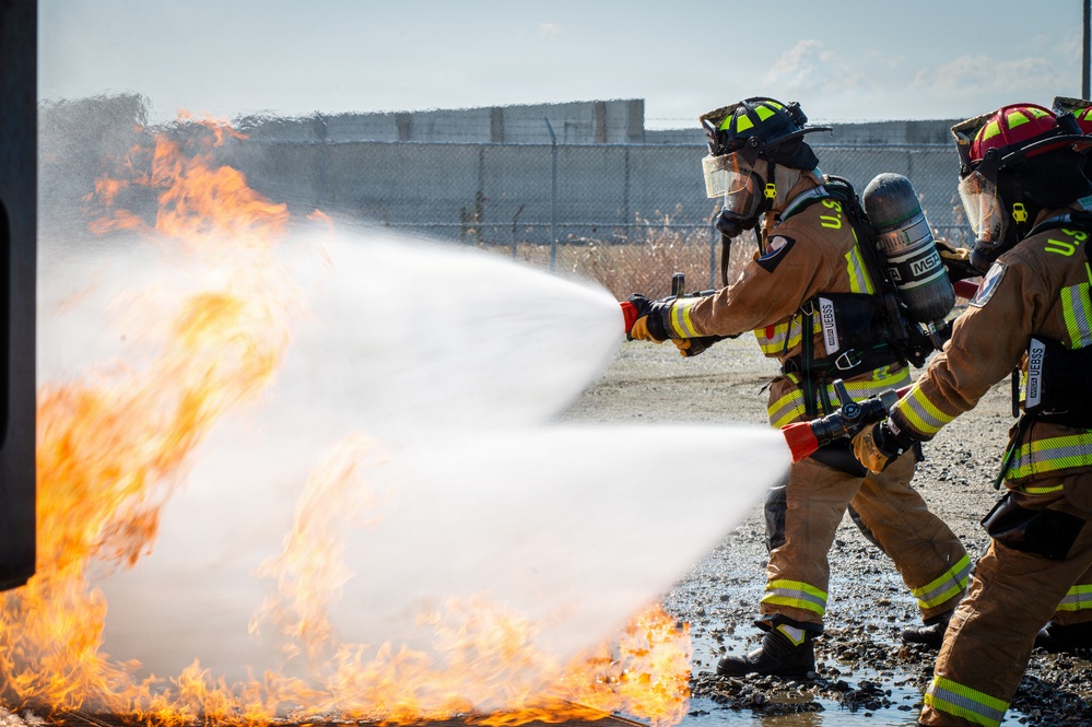 U.S. Army Garrison Humphreys Conducts Joint Aircraft Fire Training