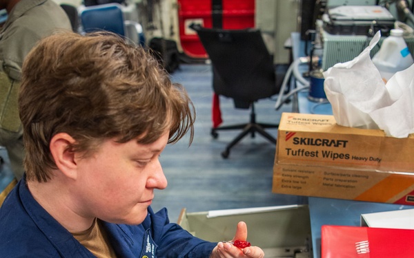 Sailors, Marines Work Together in Boxer AIMD Spaces