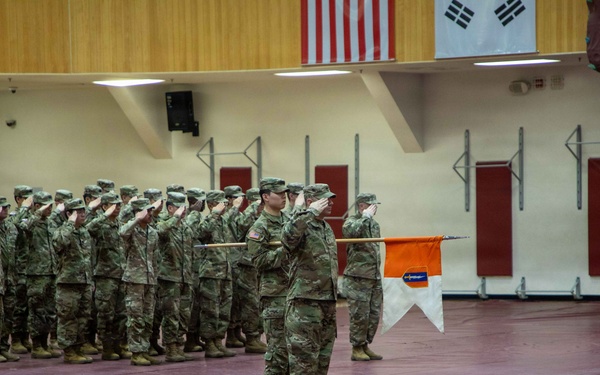 HHC, 1st Signal Brigade holds Change of Responsibility Ceremony.