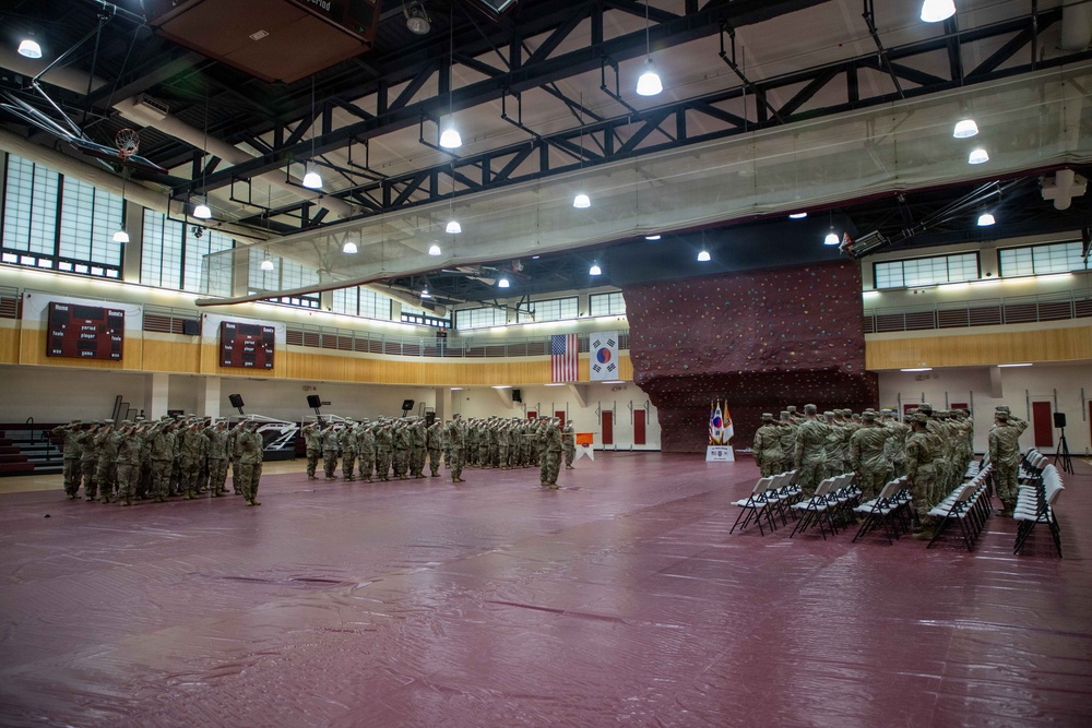 HHC, 1st Signal Brigade holds Change of Responsibility Ceremony.