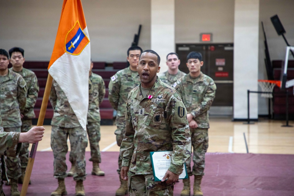HHC, 1st Signal Brigade holds Change of Responsibility Ceremony.
