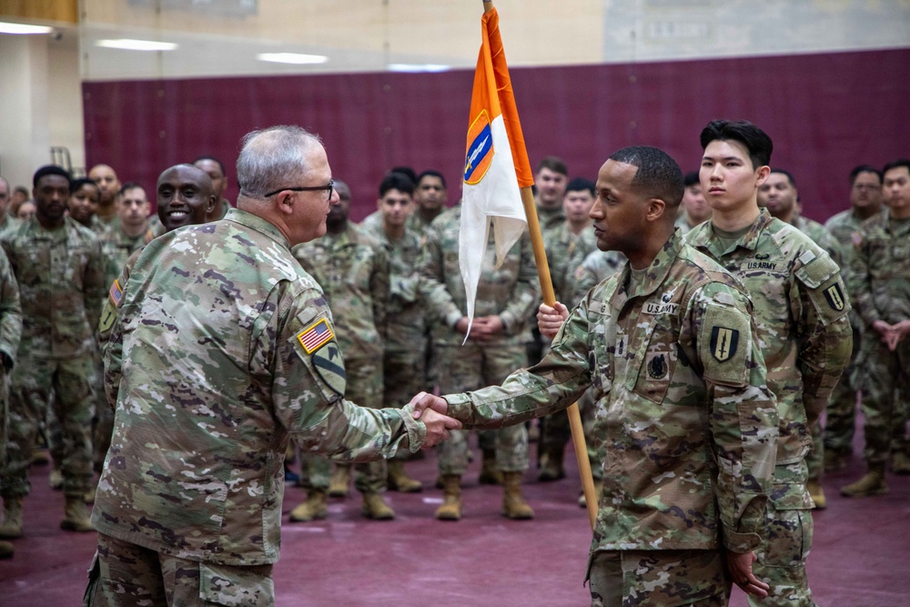 HHC, 1st Signal Brigade holds Change of Responsibility Ceremony.