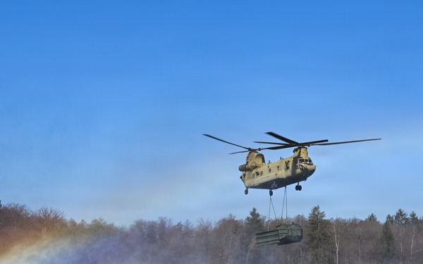 809th MRBC sling load and rafting operation