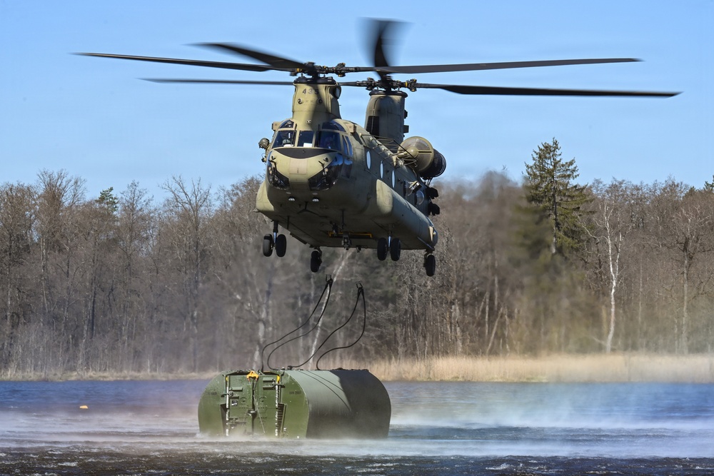 809th MRBC sling load and rafting operation