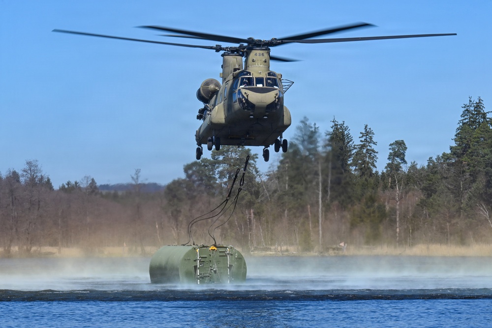 809th MRBC sling load and rafting operation