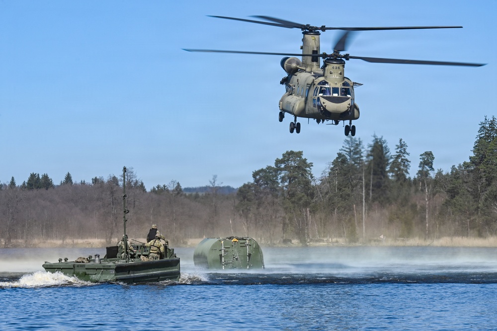 809th MRBC sling load and rafting operation