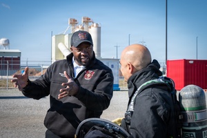 Fire inspector gives fire safety tips during Fort McCoy's Safety, Occupational Health Council meeting, Part 2