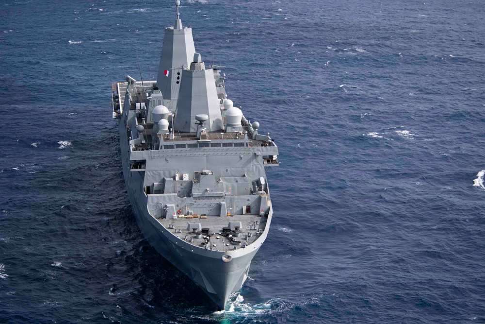 USS John P. Murtha Steams Through the Pacific to Support NASA’s Artemis II Mission.