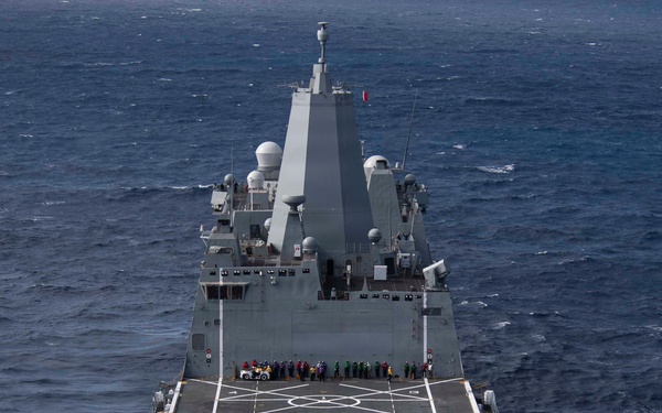 USS John P. Murtha Steams Through the Pacific to Support NASA’s Artemis II Mission