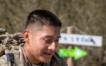 U.S. Soldiers and NATO allies participate in a Norwegian Foot March