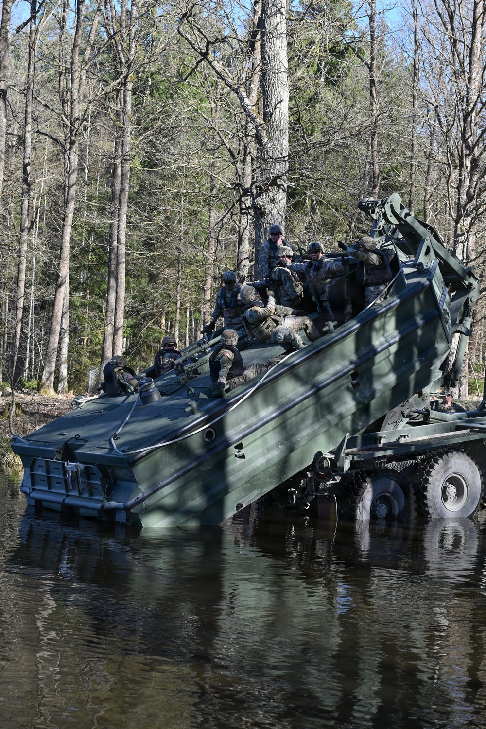 809th MRBC sling load and rafting operation