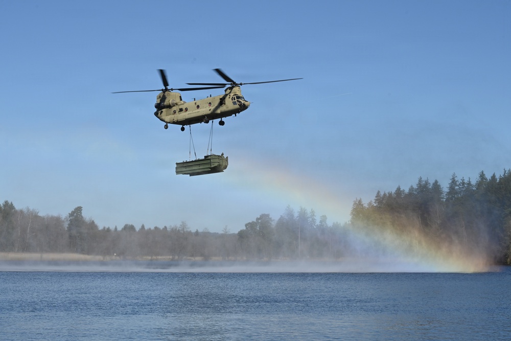 809th MRBC sling load and rafting operation